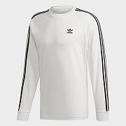 (ED5959) 3-STRIPES LS TEE-WHITE